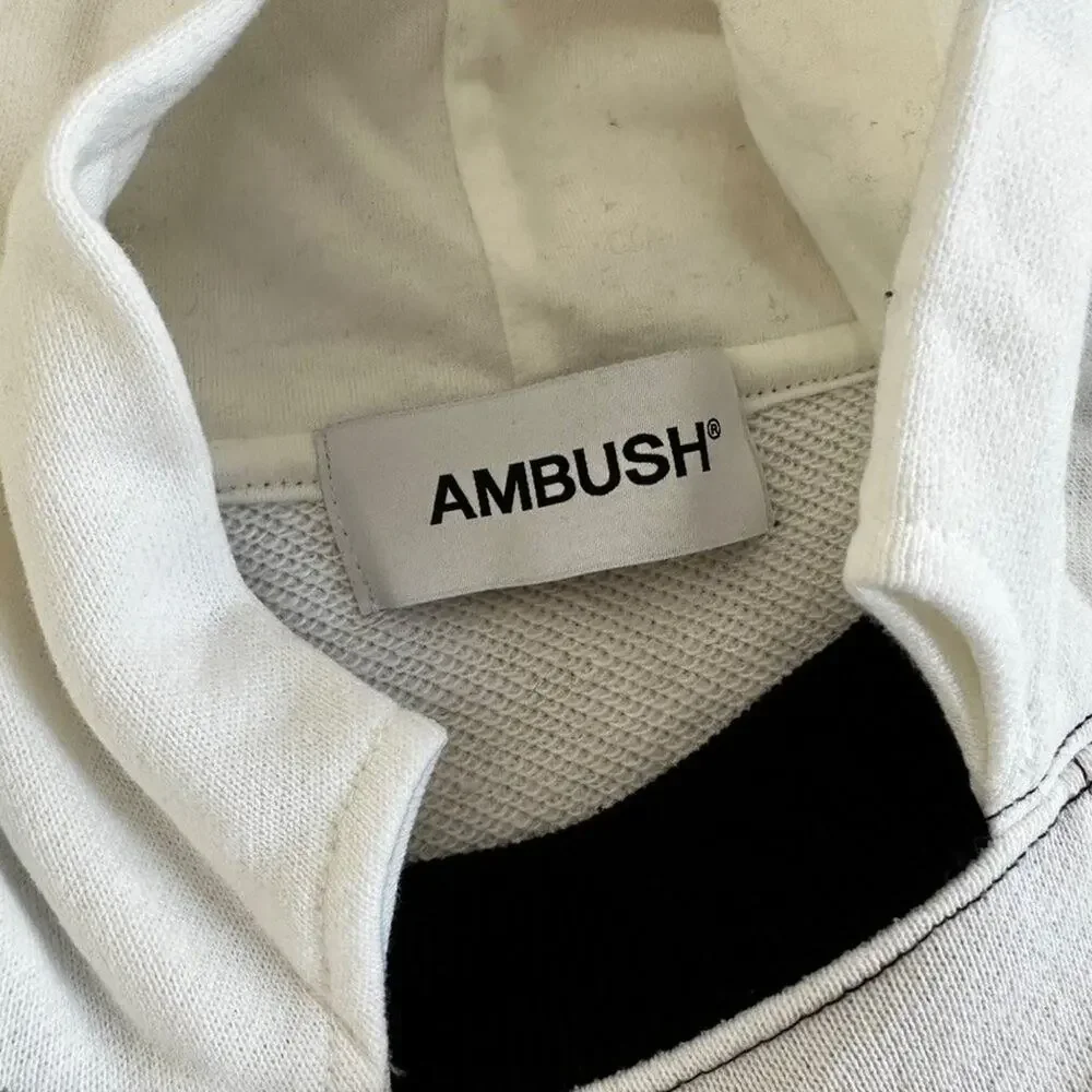 Ambush Panel Hoodie in Black & White